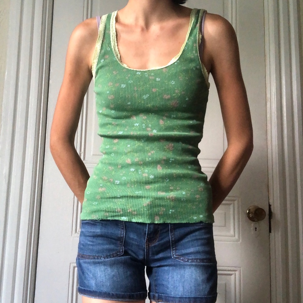 🌼 Vintage Michael Stars Floral Lace Cami 🌼